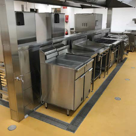 ACO GCC - Commercial Kitchen Drainage 💦 professional hygienic drainage  systems for the kitchens 👩‍🍳👨‍🍳 in hotels 🏢 and restaurants 🍽 For  more info get in contact with us: 📞 +971 4